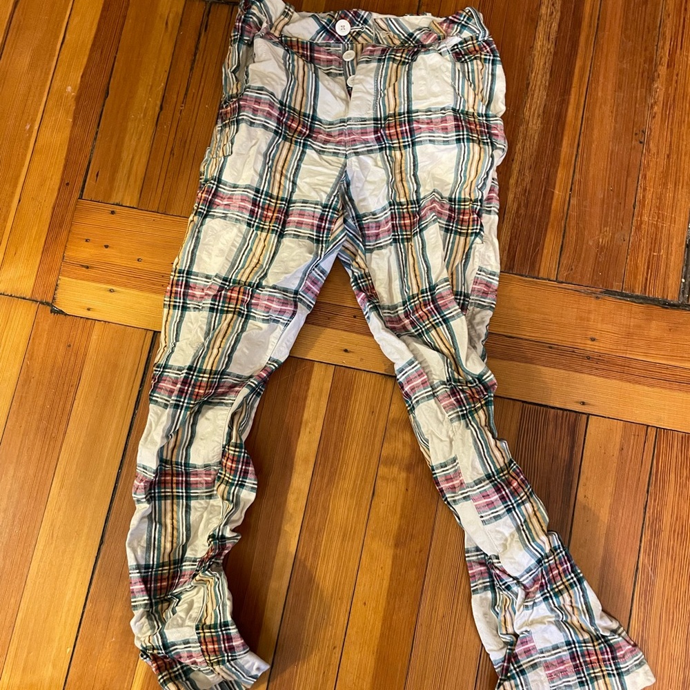 Free people plaid pants